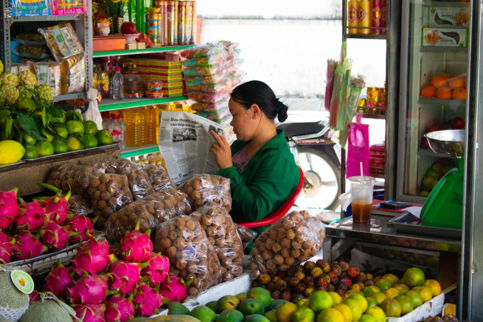 Kệ rau củ tươi